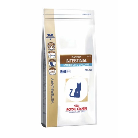 31748c000 Royal Canin Gastro Intestinal Moderate Calorie низкокалорийный сухой корм для кошек с нарушениями в работе пищеварительной системы - 0