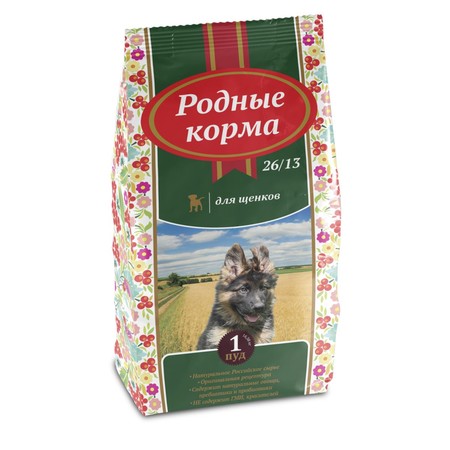 Родные корма сухой корм для щенков