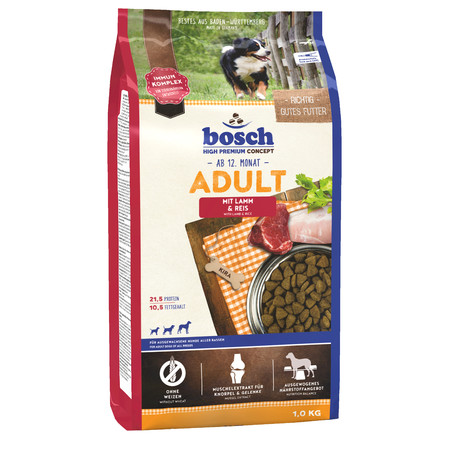 31806c000 Сухой корм Bosch Adult Lamb & Rice для взрослых собак