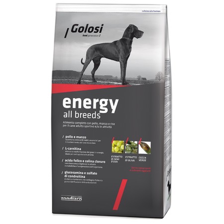 Golosi Dog Adult Energy сухой корм для активных и/или спортивных собак с курицей