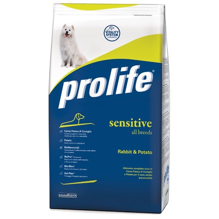 Prolife Dog Adult Sensitive сухой корм для гиперчувствительных собак с кроликом и картофелем - 3 кг