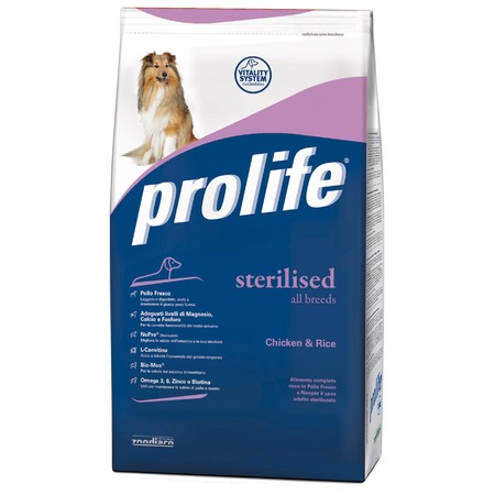 Prolife Dog Adult Sterilized сухой корм для стерилизованных собак с курицей и рисом