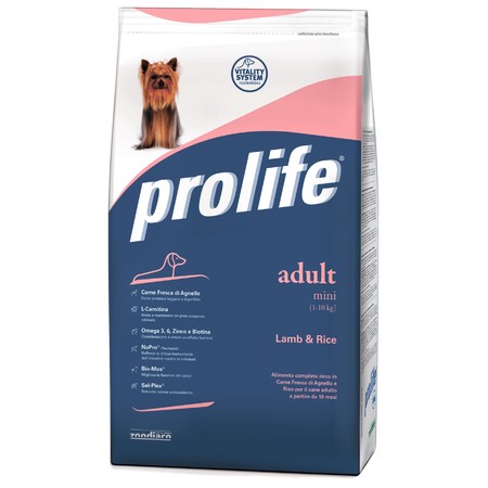 Prolife Dog Adult Mini сухой корм для собак мелких пород с ягненком и рисом - 800 г