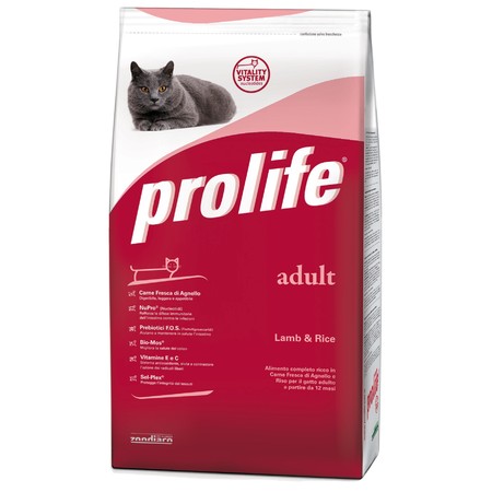 Prolife Cat Adult сухой корм для кошек с ягненком и рисом