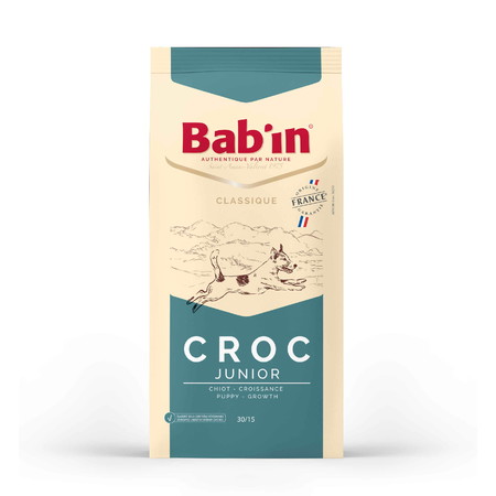 31992c000 Babin Classique Croc Junior сухой корм для щенков и юниоров средних пород с мясом утки и свининой - 3 кг