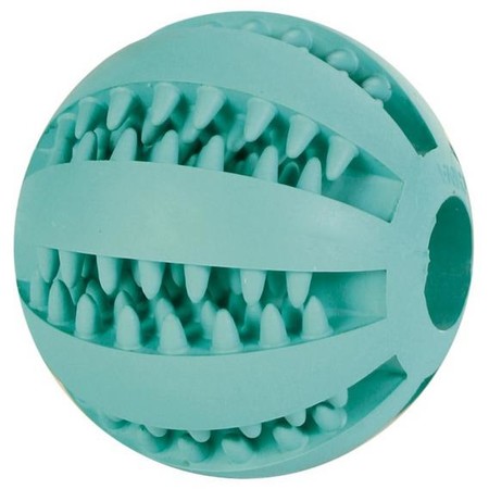Игрушка Trixie DentaFun для собак мяч для бейсбола ф5 см резиновая зеленого цвета