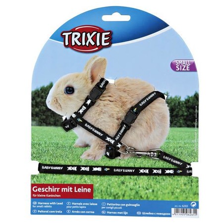Шлейка Trixie для крольчат с поводком 8 мм/1