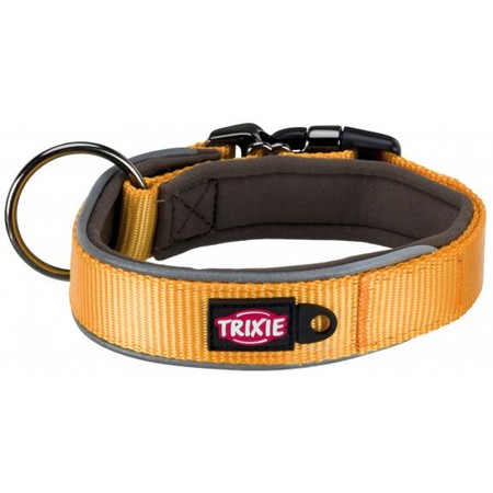 Ошейник Trixie Experience для собак широкий размер XS-S 30–40 см/25 мм желтый