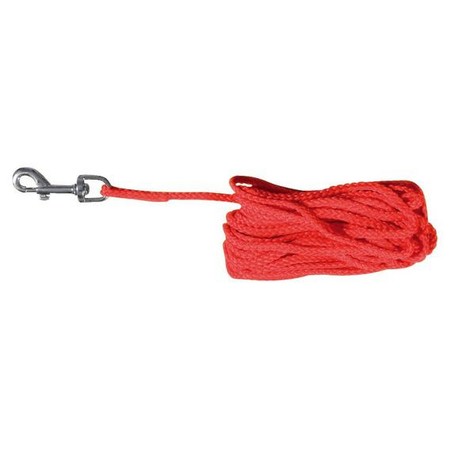 Поводок Trixie для собак тросовый 15 м/ф5 мм нейлоновый красный