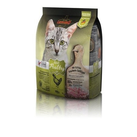 33682c000 Сухой беззерновой корм Leonardo Adult Poultry GF для взрослых кошек с чувствительным пищеварением с птицей - 300 г
