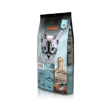 33686c000 Сухой беззерновой корм Leonardo Adult Salmon GF для взрослых кошек с чувствительным пищеварением с лососем