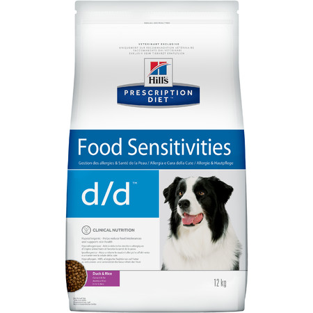 34034c000 Hill's Prescription Diet d/d Food Sensitivities сухой диетический корм для собак для поддержания здоровья кожи и при пищевой аллергии с уткой и рисом