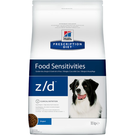 34041c000 Hill's Prescription Diet z/d Food Sensitivities сухой диетический корм для собак для поддержания здоровья кожи и при пищевой аллергии