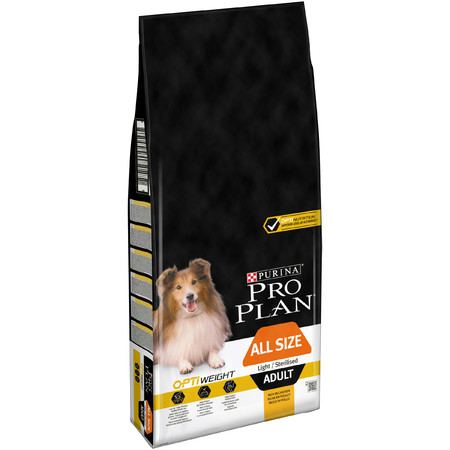 34058c000 Purina Pro Plan Light Sterilised Optiweight сухой корм для взрослых собак всех пород склонных к избыточному весу и/или стерилизованных с курицей и рисом 14 кг