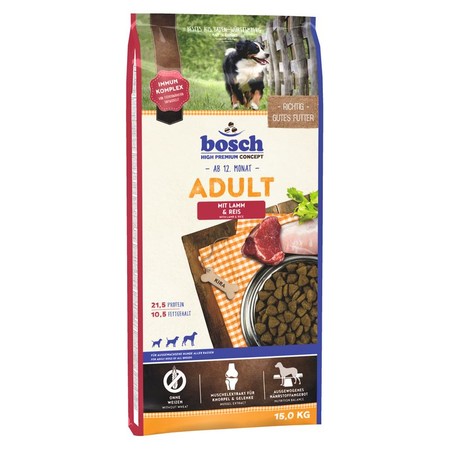 34103c000 Сухой корм Bosch Adult Lamb & Rice для взрослых собак