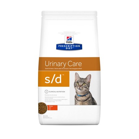 34258c000 Hill's Prescription Diet s/d Urinary Care сухой диетический корм для кошек для поддержания здоровья мочевыводящих путей с курицей