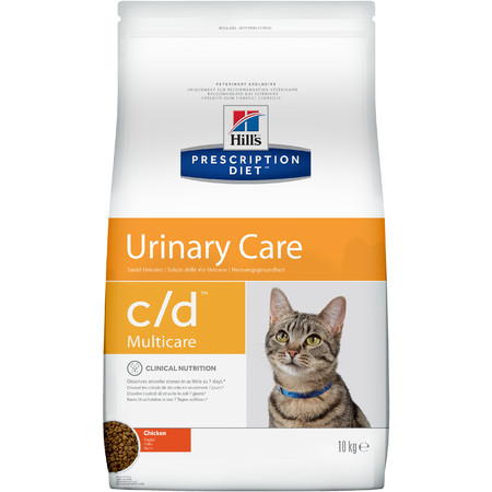 34261c000 Hill's Prescription Diet c/d Multicare Urinary Care сухой диетический корм для кошек для поддержания здоровья мочевыводящих путей с курицей