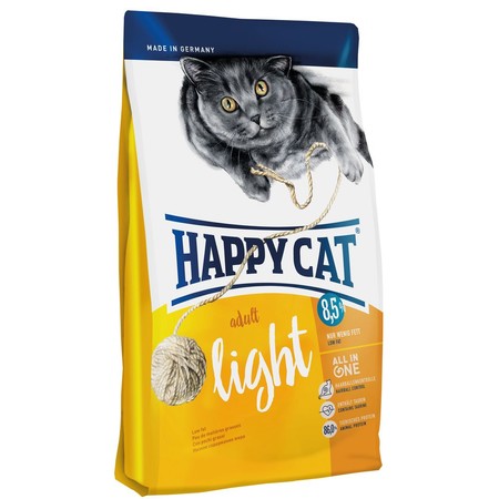 34279c000 Сухой корм Happy Cat Fit&Well Adult Light для кошек с избыточным весом с домашней птицей и лососем - 4 кг