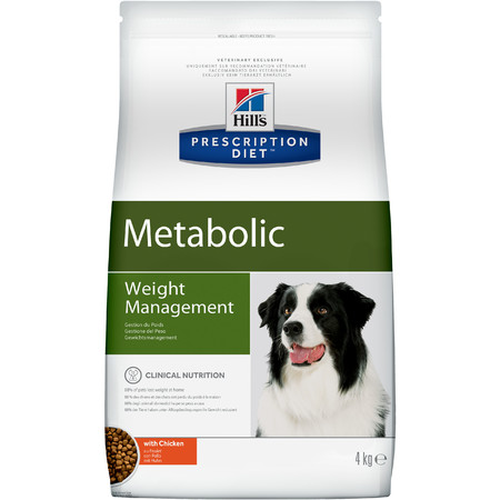 34327c000 Hill's Prescription Diet Metabolic Weight Management сухой диетический корм для собак для достижения и поддержания оптимального веса с курицей