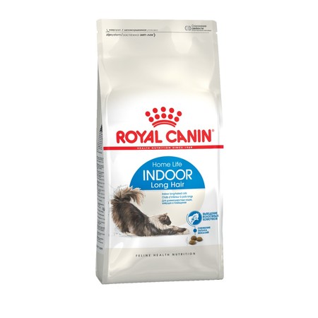 Сухой корм Royal Canin Indoor Long Hair для домашних длинношерстных кошек