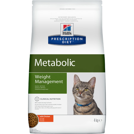 34402c000 Hill's Prescription Diet Metabolic Weight Management сухой диетический корм для кошек для достижения и поддержания оптимального веса с курицей
