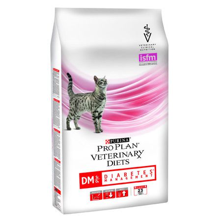 Pro Plan Veterinary Diets Feline DM Diabetes Management dry для взрослых кошек при диабете - 1