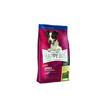 Сухой корм Happy Dog Supreme Mini Africa для взрослых собак мелких пород с чувствительным пищеварением или аллергией - 1 кг