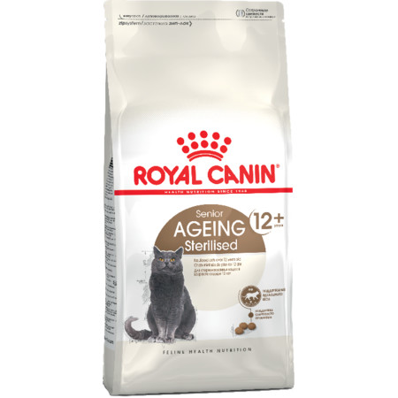 34473c000 Royal Canin Ageing Sterilised 12+ сухой корм для кастрированных котов и стерилизованных кошек старше 12 лет - 2 кг