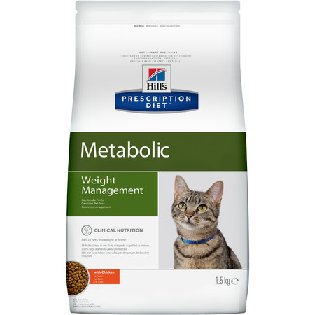 34499c000 Hill's Prescription Diet Metabolic Weight Management сухой диетический корм для кошек для достижения и поддержания оптимального веса с курицей - 1