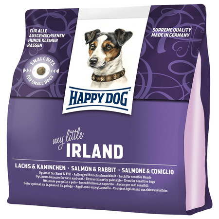 Сухой корм Happy Dog Supreme Mini Irland для взрослых собак мелких пород с особыми потребностями с мясом лосося и кролика - 1 кг