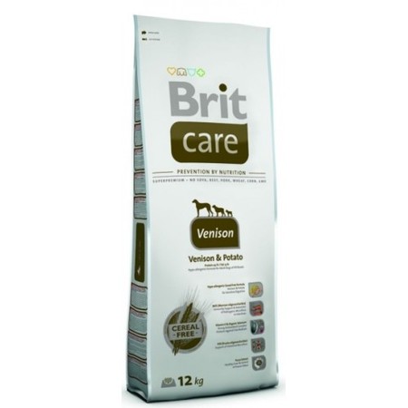 34572c000 Сухой корм Brit Care Sensitive Venison & Potato для собак с чувствительным пищеварением с олениной и картофелем - 12 кг