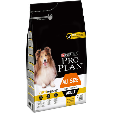 Purina Pro Plan Light Sterilised Optiweight сухой корм для взрослых собак всех пород склонных к избыточному весу и/или стерилизованных с курицей и рисом 3 кг