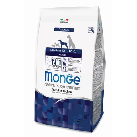 34686c000 Monge Dog Medium Adult корм для взрослых собак средних пород - 3 кг
