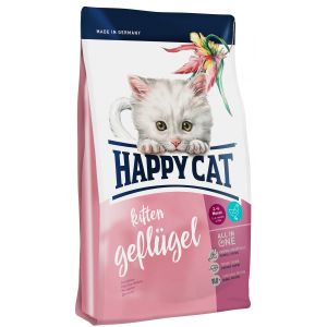 35119c000 Сухой корм Happy Cat Supreme Kitten Geflugel для котят с домашней птицей - 300 г