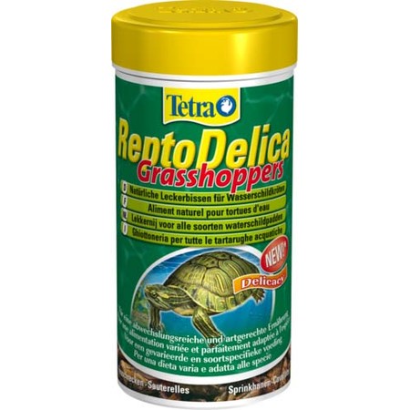 Лакомство Tetra ReptoDelica Grasshoppers для водных черепах (кузнечики) - 250 мл