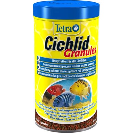 Корм Tetra Cichlid Granules для всех видов цихлид в гранулах - 500 мл