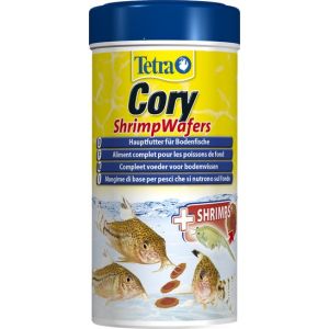 Корм-пластинки Tetra Cory Shrimp Wafers для сомиков-коридорасов с добавлением креветок - 250 мл