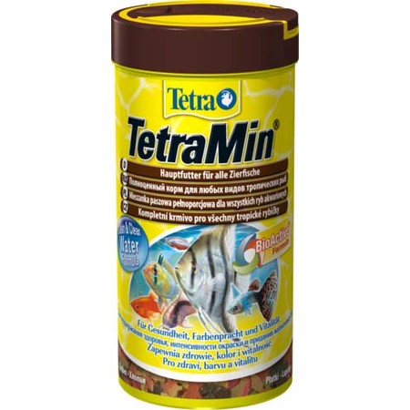 Корм Tetra Min для всех видов рыб в виде хлопьев - 250 мл