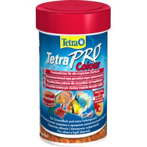 Корм Tetra Pro Color Crisps чипсы для улучшения окраса всех декоративных рыб - 100 мл