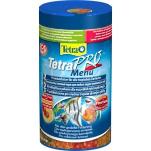 Корм Tetra Pro Menu для всех видов рыб 4 вида чипсов - 250 мл