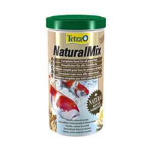 Корм Tetra Natural Mix для прудовых рыб смесь растительных гранул и речных креветок - 1 л