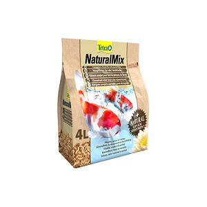 Корм Tetra Natural Mix для прудовых рыб смесь растительных гранул и речных креветок - 4 л