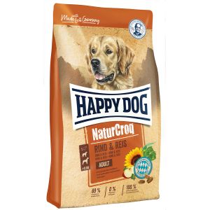 35716c000 Сухой корм Happy Dog Premium NaturCroq Rind & Reis для взрослых собак всех пород с говядиной и рисом - 4 кг
