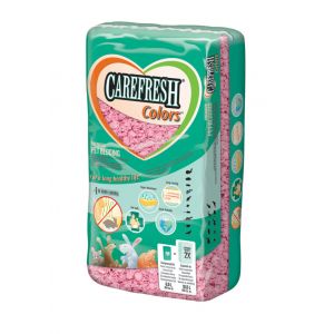 Наполнитель CareFresh Color розовый целлюлозный для мелких домашних животных и птиц - 10 л