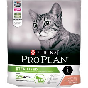 Сухой корм Pro Plan Cat Adult Sterilised для стерилизованных кошек с лососем - 400 г