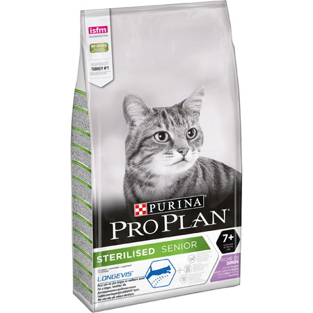 35783c000 Сухой корм Pro Plan Cat Senior 7+ Sterilised для стерилизованных кошек старше 7 лет с индейкой