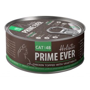 35799c000 Prime Ever влажный корм для взрослых кошек с цыпленком и овощами в желе - 80 г