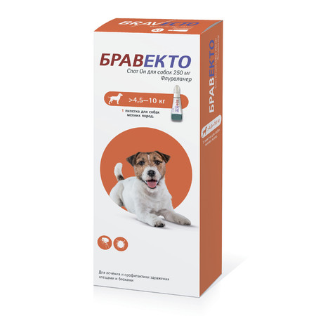 35837c000 Intervet Бравекто капли от блох и клещей для собак массой от 4
