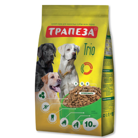Трапеза Трио сухой корм для собак с индейкой