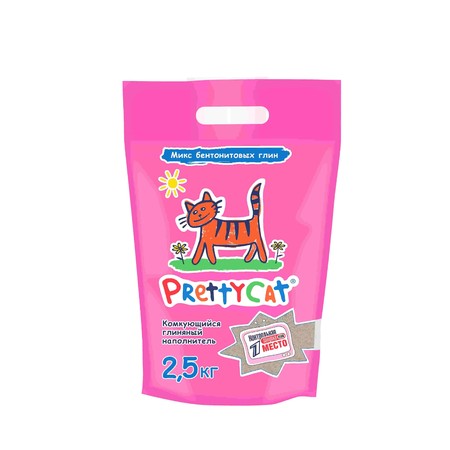 36020c000 PrettyCat наполнитель комкующийся для кошачьих туалетов Euro Mix - 2